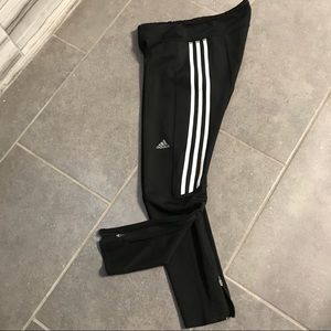 Above the ankle length Adidas leggings